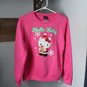 Hello Kitty Size XL 14-16 Sweatshirt Pink Light Up